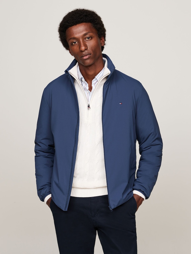 Tommy Hilfiger Blue Blue Lightweight Zip Up Sweatshirt - Image 1 of 5