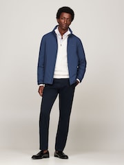Tommy Hilfiger Blue Blue Lightweight Zip Up Sweatshirt - Image 2 of 5