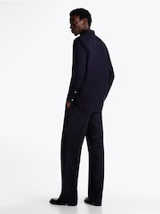 Tommy Hilfiger Blue Regular Fit Flex Brushed Solid Shirt - Image 2 of 7
