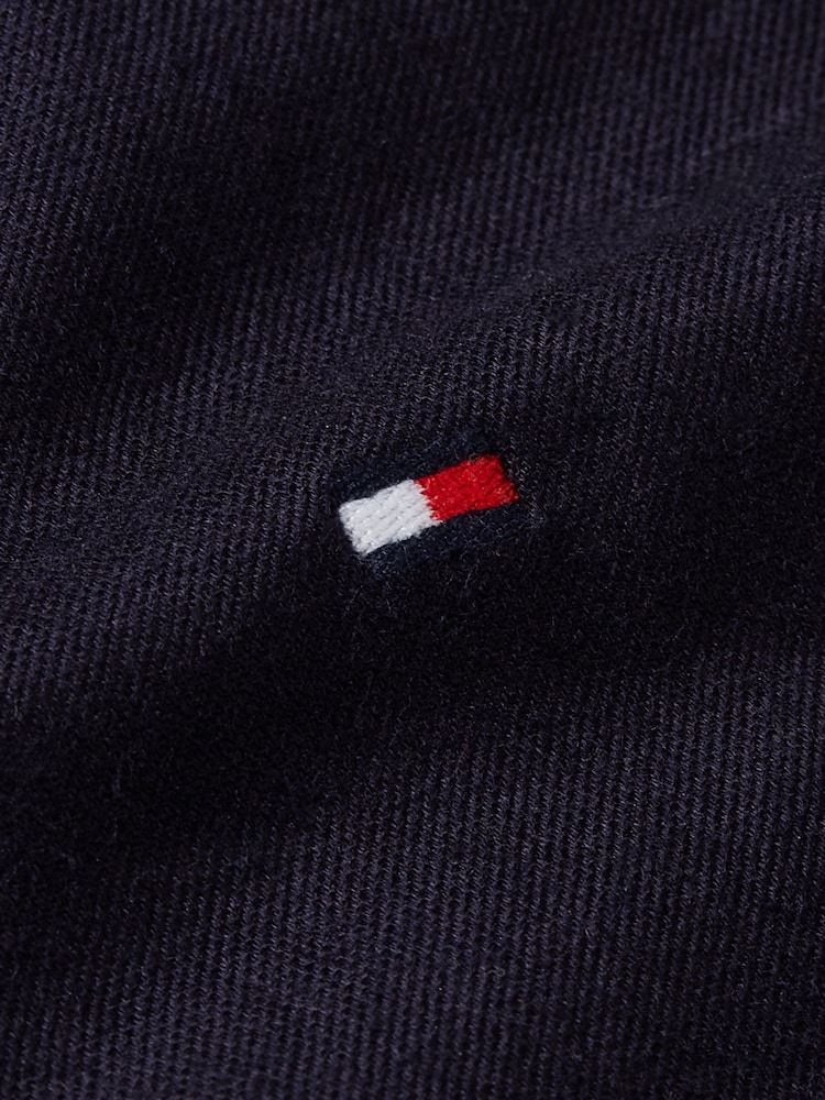 Синий - Tommy Hilfiger Regular Fit Flex Brushed Solid Shirt - Изображение 7 из 7 Синий - Tommy Hilfiger Regular Fit Flex Brushed Solid Shirt - Изображение 7 из 7