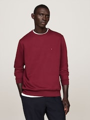 Tommy Hilfiger Red Essential Intechno Crew Neck Sweatshirt - Image 1 of 5