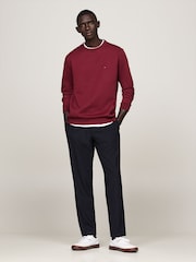 Tommy Hilfiger Red Essential Intechno Crew Neck Sweatshirt - Image 2 of 5