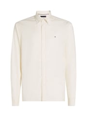 Tommy Hilfiger Cream Regular Fit Flex Brushed Solid Shirt - Image 1 of 3