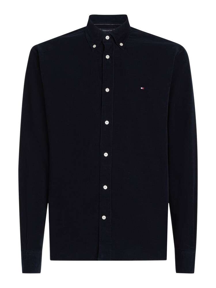 أزرق - قميص كوردروي سادة من القطن 100% تلبيس قياسي من Tommy Hilfiger - صورة 5 من 5 أزرق - قميص كوردروي سادة من القطن 100% تلبيس قياسي من Tommy Hilfiger - صورة 5 من 5