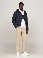 Tommy Hilfiger Blue Mid Weight Hooded Jacket - Image 2 of 5