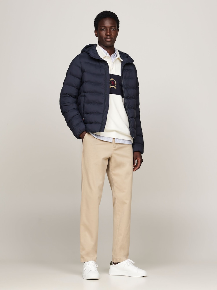 Tommy Hilfiger Blue Mid Weight Hooded Jacket - Image 2 of 5