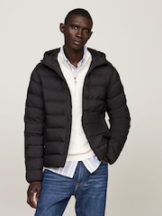 Tommy Hilfiger Mid Weight Hooded Black Jacket - Image 1 of 5