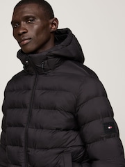 Tommy Hilfiger Mid Weight Hooded Black Jacket - Image 4 of 5