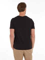Tommy Hilfiger Black Regular Fit Essential Solid 100% Cotton T-Shirt - Image 2 of 6