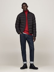Tommy Hilfiger Mid Weight Stand Collar Black Jacket - Image 2 of 5