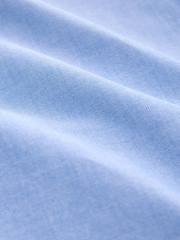 Light Blue Regular Fit Long Sleeve Oxford Shirt - Image 7 of 7