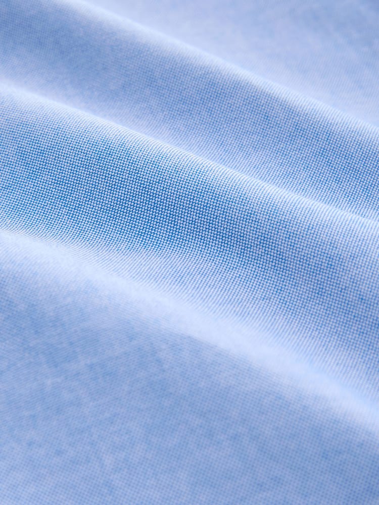 Light Blue Regular Fit Long Sleeve Oxford Shirt - Image 7 of 7