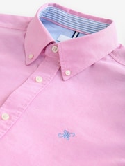 Pink Regular Fit Long Sleeve Oxford Shirt - Image 7 of 8