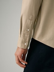 Stone Natural Regular Fit Long Sleeve Oxford Shirt - Image 3 of 9