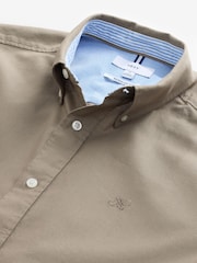 Stone Natural Regular Fit Long Sleeve Oxford Shirt - Image 9 of 9