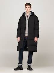 Tommy Hilfiger Quilted Down Black Parka - Image 1 of 5