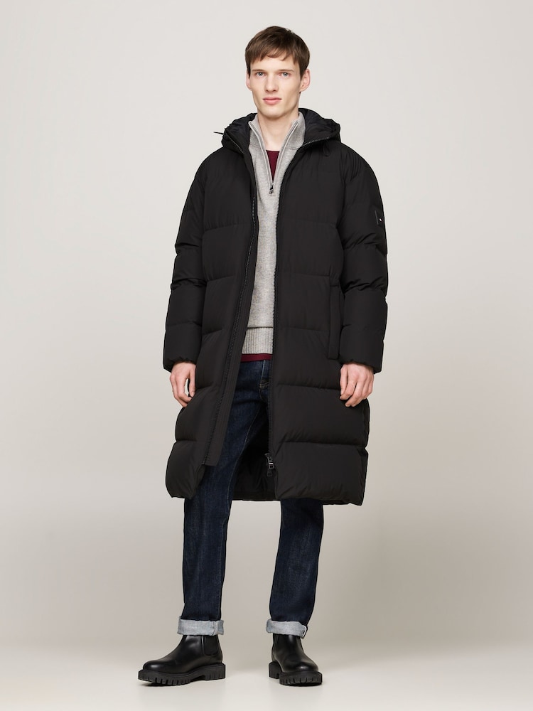 Tommy Hilfiger Quilted Down Black Parka - Image 1 of 5