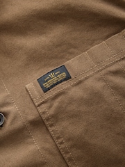 Stone Canvas Chore 100% Cotton Jacket With Corduroy Collar - Image 9 of 9