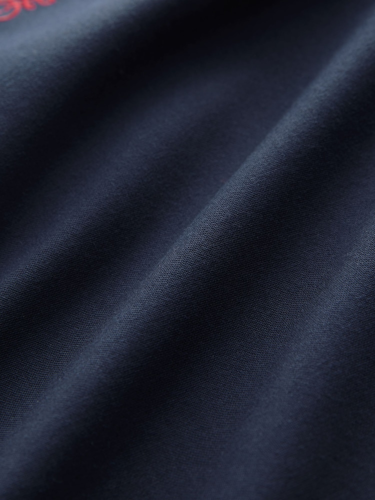 Bleu marine - Ajustement régulier - Chemise Oxford à manches longues - Image 7 of 8