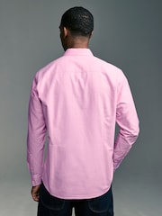 Pink Slim Fit Long Sleeve Oxford Shirt - Image 2 of 9