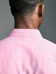 Pink Slim Fit Long Sleeve Oxford Shirt - Image 5 of 9