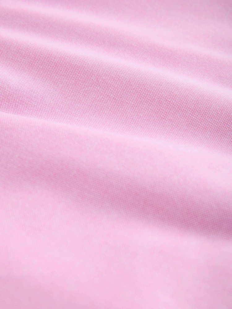 Pink Slim Fit Long Sleeve Oxford Shirt - Image 9 of 9
