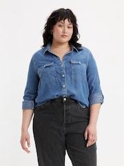 Levi's® In Patches 2 Curve Doreen Utility Denim Shirt - Image 1 of 6