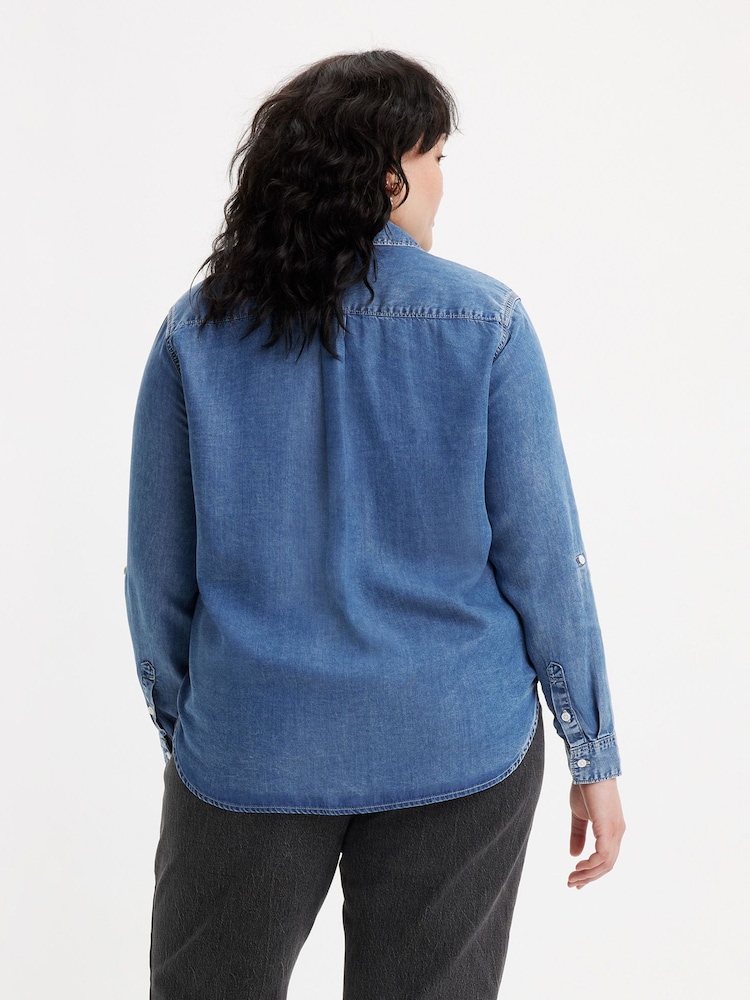 Levi's® In Patches 2 Curve Doreen Utility Denim Shirt - Image 2 of 6