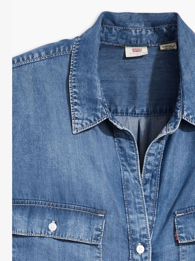 Levi's® In Patches 2 Curve Doreen Utility Denim Shirt - Image 6 of 6