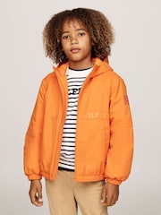 Tommy Hilfiger Orange Light Padded Ribstop Jacket - Image 1 of 5
