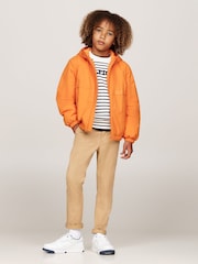 Tommy Hilfiger Orange Light Padded Ribstop Jacket - Image 2 of 5