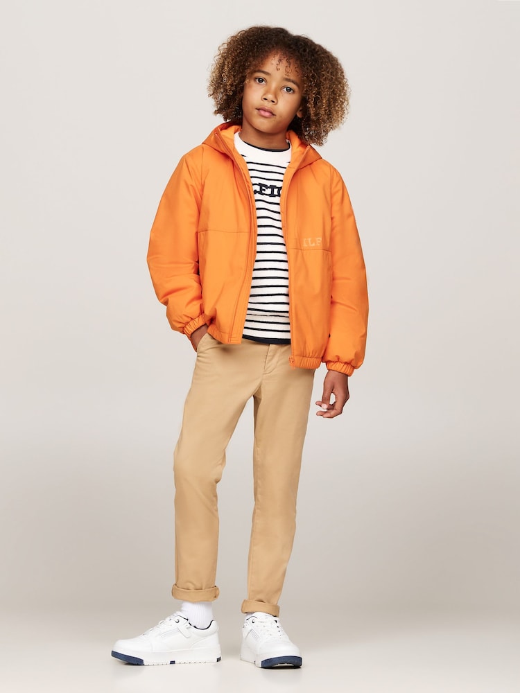 Tommy Hilfiger Orange Light Padded Ribstop Jacket - Image 2 of 5