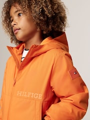 Tommy Hilfiger Orange Light Padded Ribstop Jacket - Image 4 of 5