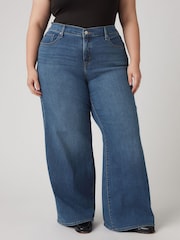 Levi's® Clever Girl 318 Curve Shaping Wide Leg Jeans - Image 3 of 6