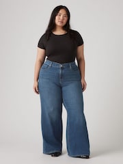 Levi's® Clever Girl 318 Curve Shaping Wide Leg Jeans - Image 4 of 6