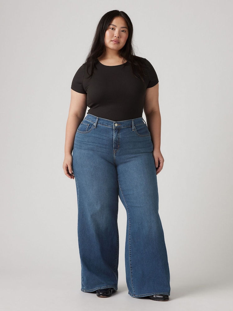 Levi's® Clever Girl Blue Curve 318 Shaping Mid Rise Wide Leg Jeans - Image 5 of 5 Levi's® Clever Girl Blue Curve 318 Shaping Mid Rise Wide Leg Jeans - Image 5 of 5