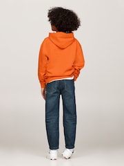 Tommy Hilfiger Orange Tommy Hilfiger Unisex Timeless Hoodie - Image 3 of 5