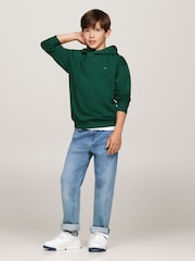 Tommy Hilfiger Green Tommy Hilfiger Unisex Timeless Hoodie - Image 2 of 5