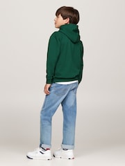 Tommy Hilfiger Green Tommy Hilfiger Unisex Timeless Hoodie - Image 3 of 5