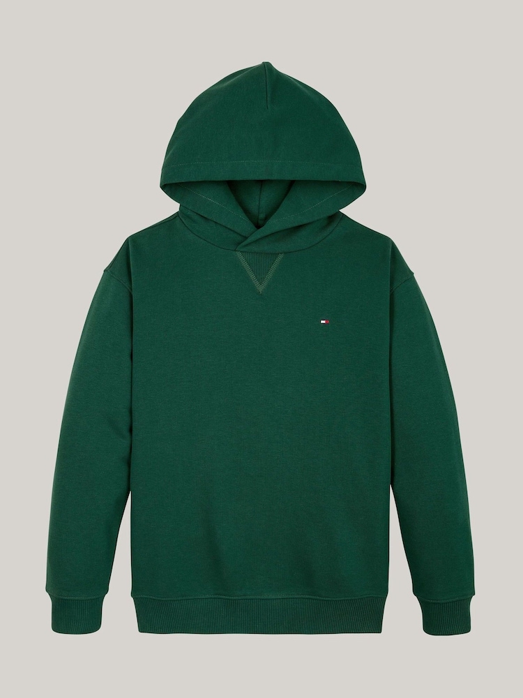 Tommy Hilfiger Green Tommy Hilfiger Unisex Timeless Hoodie - Image 5 of 5