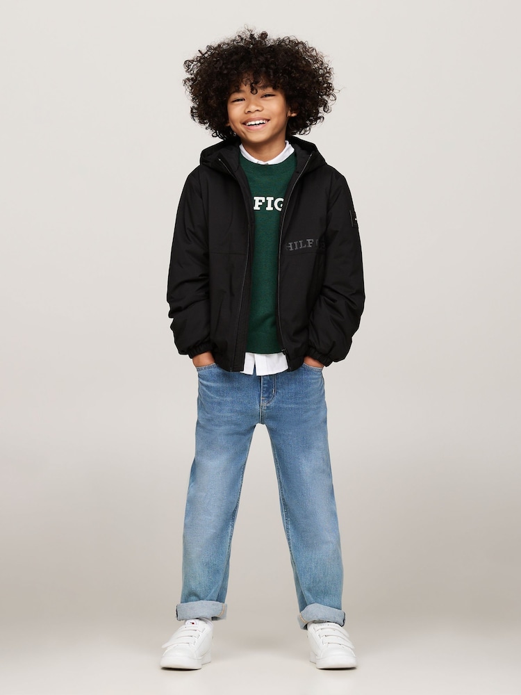 Tommy Hilfiger Black Light Padded Ribstop Jacket - Image 2 of 5