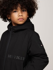 Tommy Hilfiger Black Light Padded Ribstop Jacket - Image 4 of 5