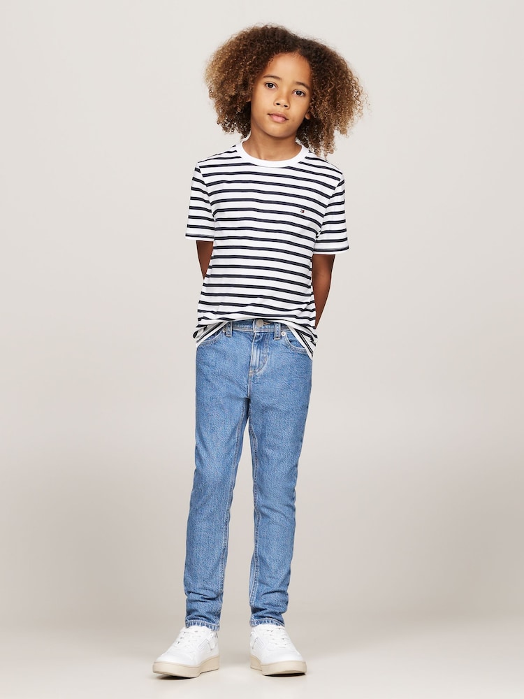 Alb - Tommy Hilfiger Original Mânecă lungă 100% Cotton Tricou 2 Set - Image 5 of 6