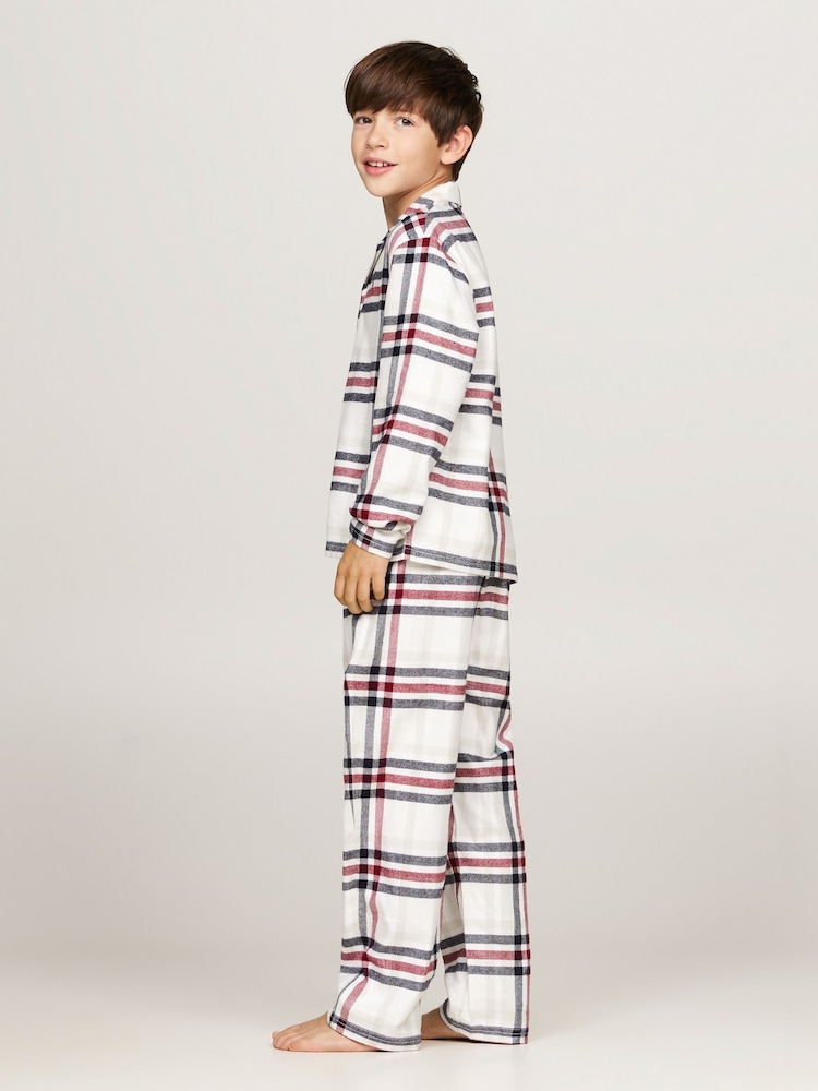 Tommy Hilfiger Print Pyjama White Set - Image 2 of 5