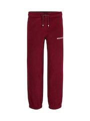Tommy Hilfiger Burgundy Red Unisex Polar Fleece Joggers - Image 5 of 5