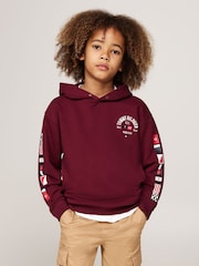 Tommy Hilfiger Red Flags Embroidered Hoodie - Image 1 of 5