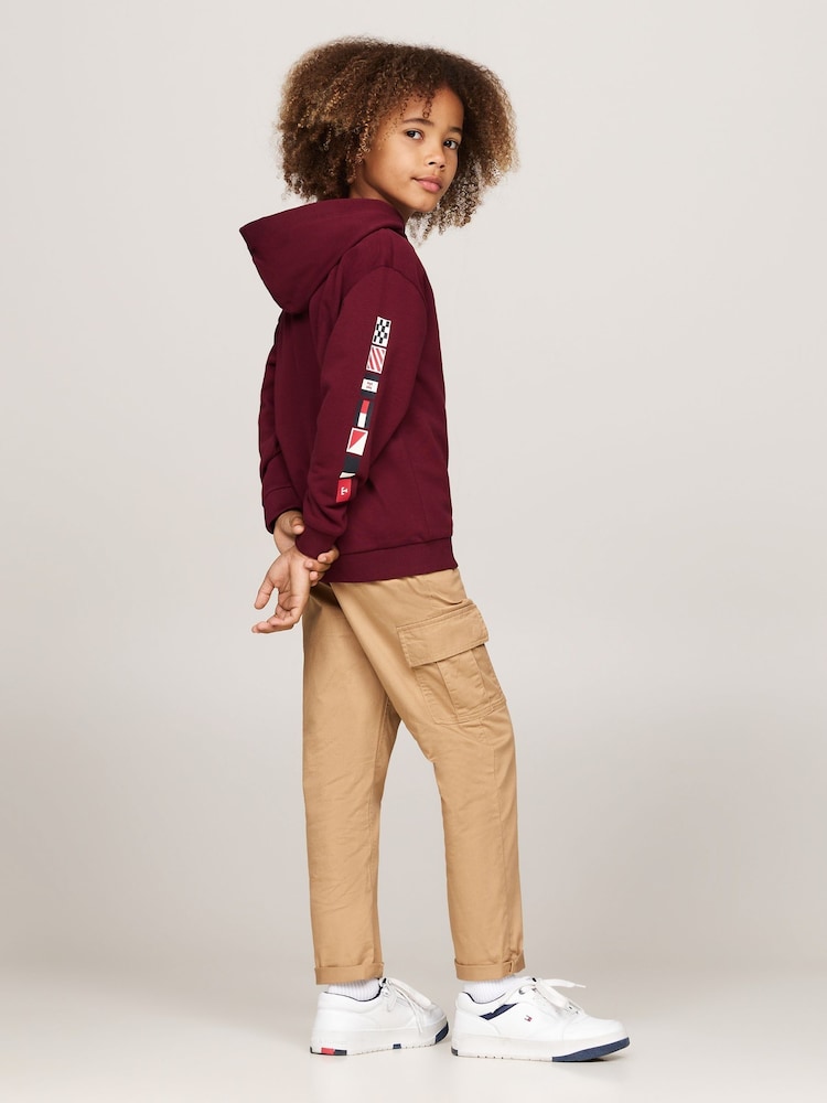 Tommy Hilfiger Red Flags Embroidered Hoodie - Image 2 of 5
