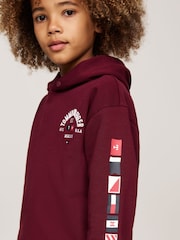 Tommy Hilfiger Red Flags Embroidered Hoodie - Image 4 of 5