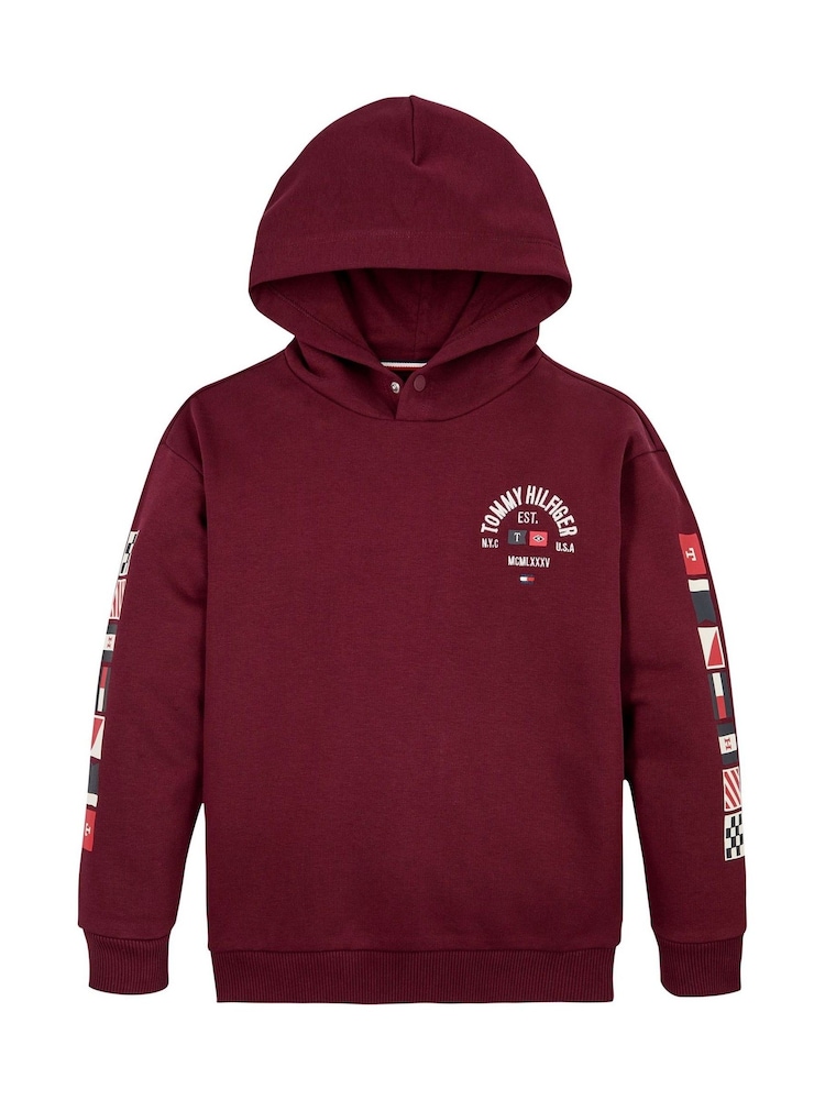 Tommy Hilfiger Red Flags Embroidered Hoodie - Image 5 of 5