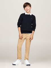 أزرق - كنزة Fitessential بتصميم قياسي من Tommy Hilfiger - صورة 2 من 5